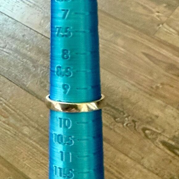 Trio Gem Elegance – Silver Ring with Blue Topaz & Peridot Teardrops Size 9 New - Picture 3 of 6